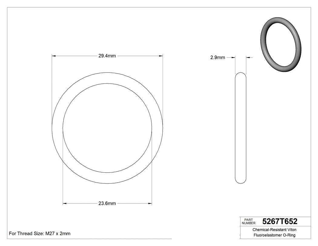 Technical drawing - 5267T651